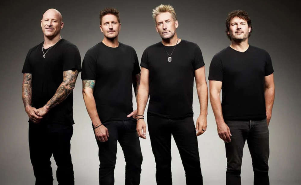 Foto de prensa oficial de Nickelback para la etapa de