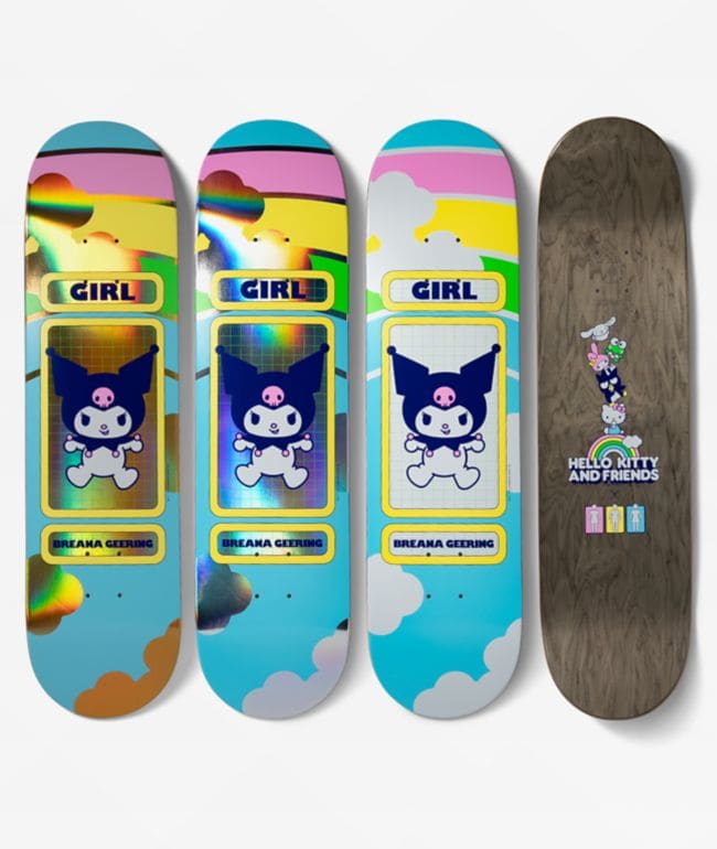Girl x Hello Kitty and Friends Geering 8.0" Blind Bag Skateboard Deck, foto 3