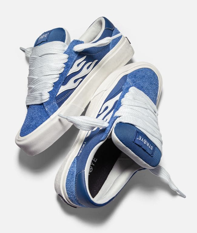 Straye Dixon Logan Puff Blue & White Skate Shoes, foto 3